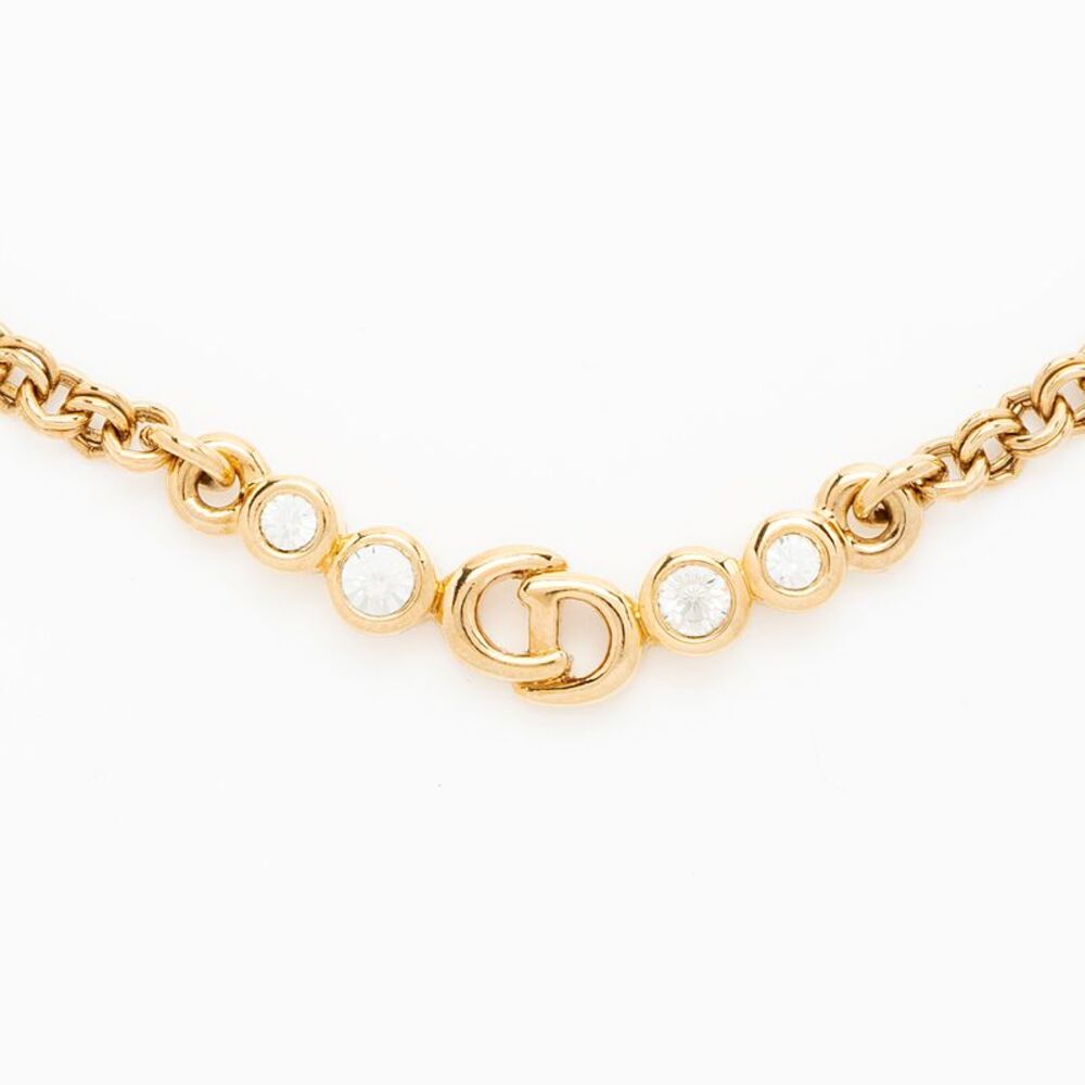 Dior Vintage Crystal CD Necklace - Picture 4 of 4